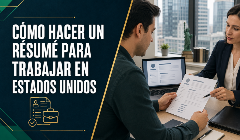Cómo hacer un résumé para trabajar en Estados Unidos